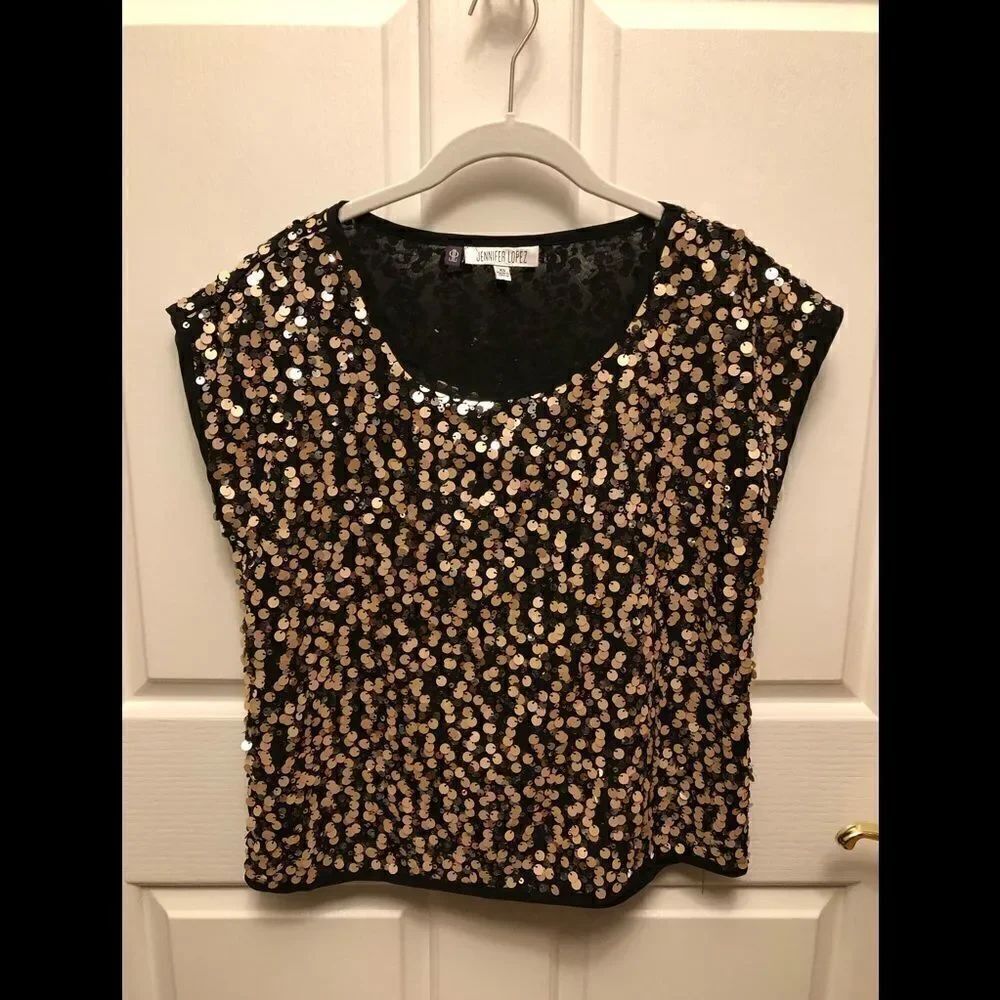Jennifer Lopez sequin top 